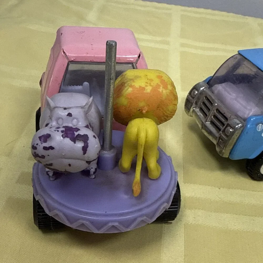 Buddy L Pressed Steel Brute Pink Merry Go Round Truck 4909 Pan Am Cargo Monkey - Picture 8 of 16